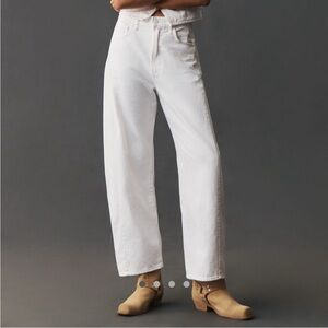 MOTHER Women's Full Pipe Flood High Rise Barrel Jeans